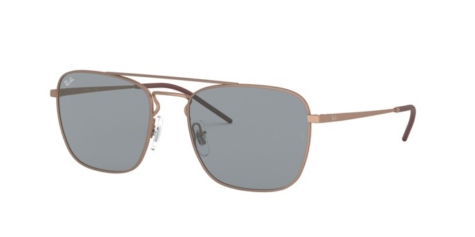 Sonnenbrillen Ray-Ban RB 3588 (9146/1) farbe rubber copper form quadratisch gläser orange