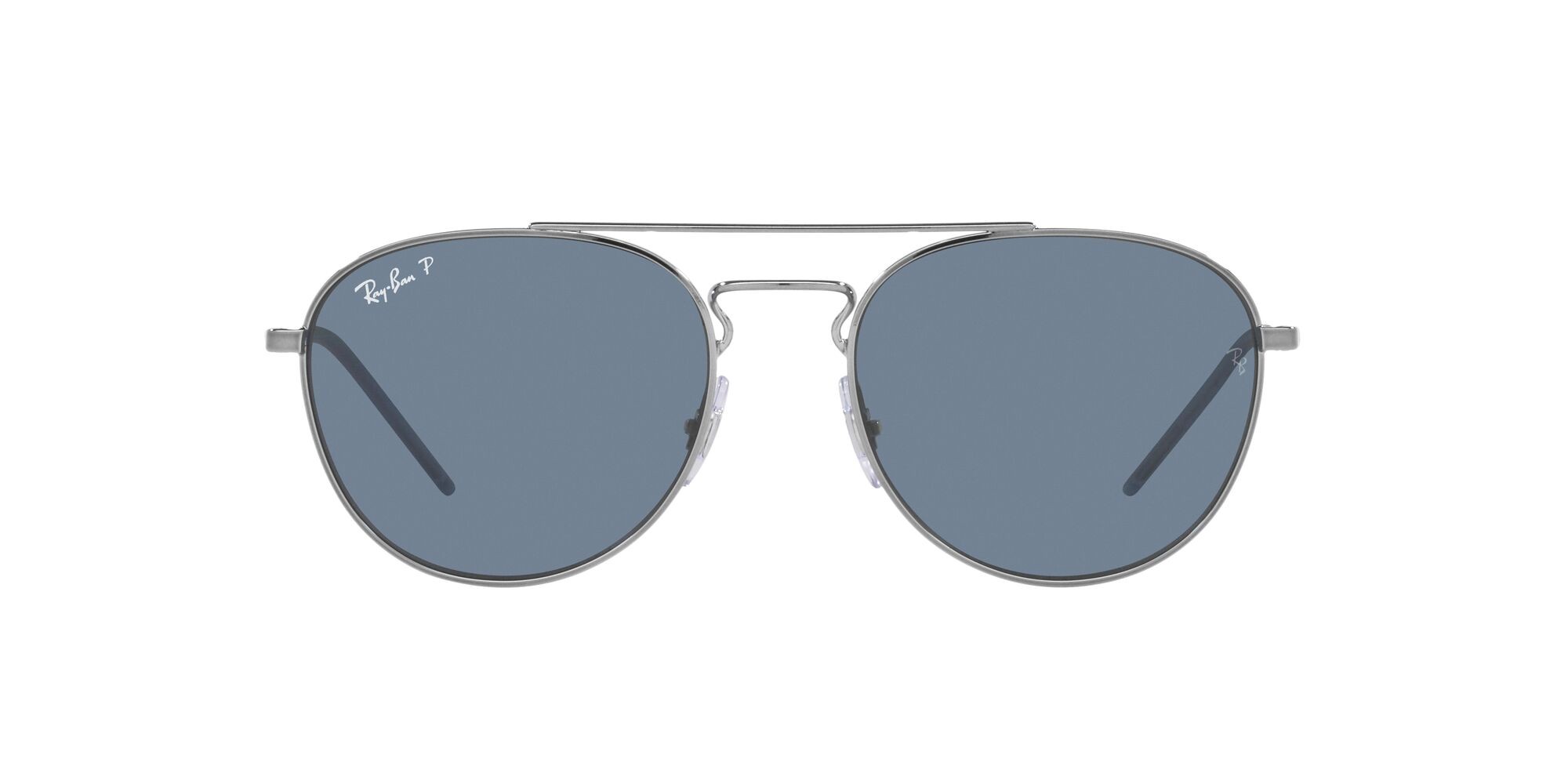 Sonnenbrillen Ray-Ban RB 3589 (92492V) farbe nero form pantos gläser blu scuro