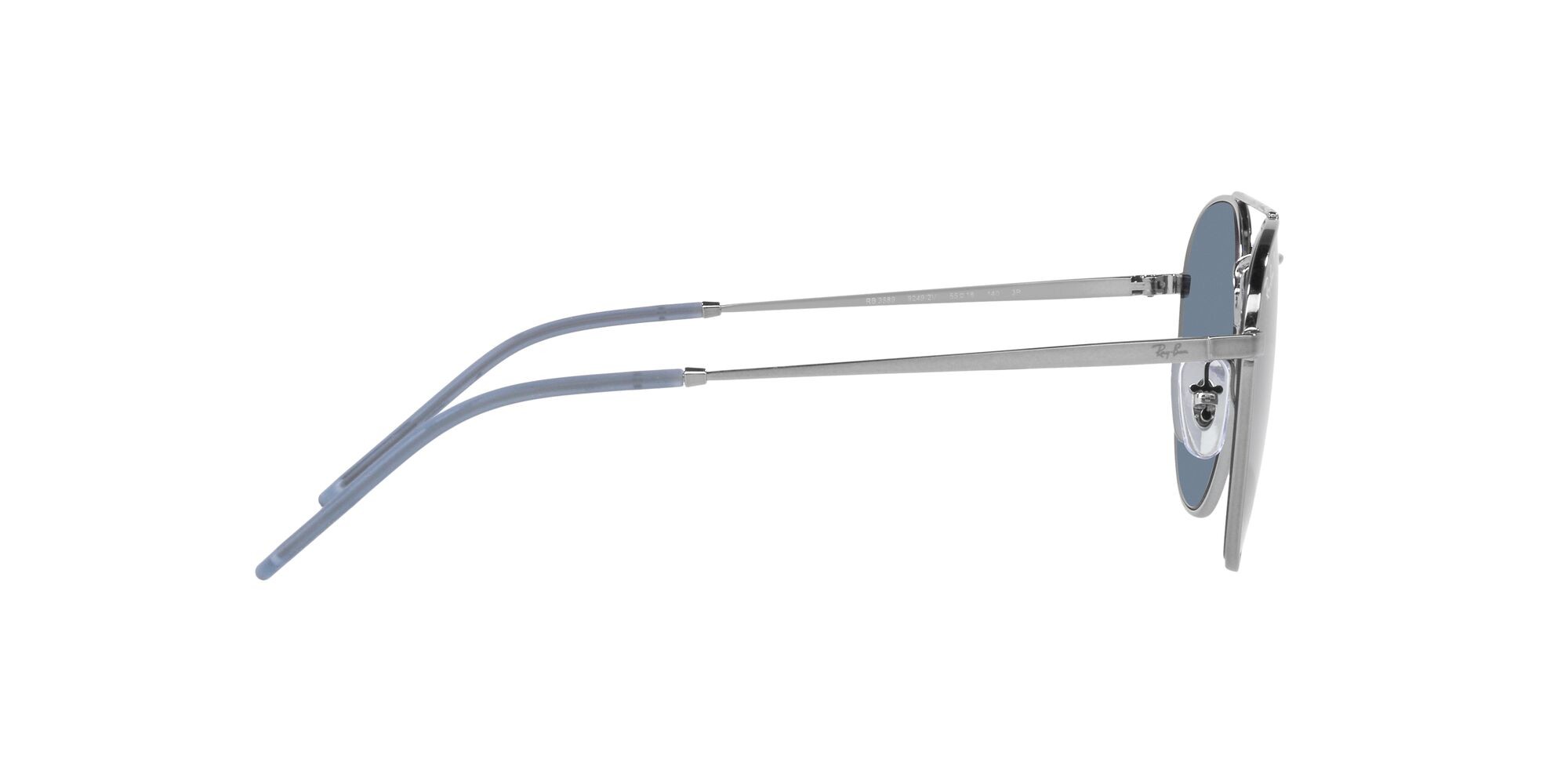 Sonnenbrillen Ray-Ban RB 3589 (92492V) farbe nero form pantos gläser blu scuro