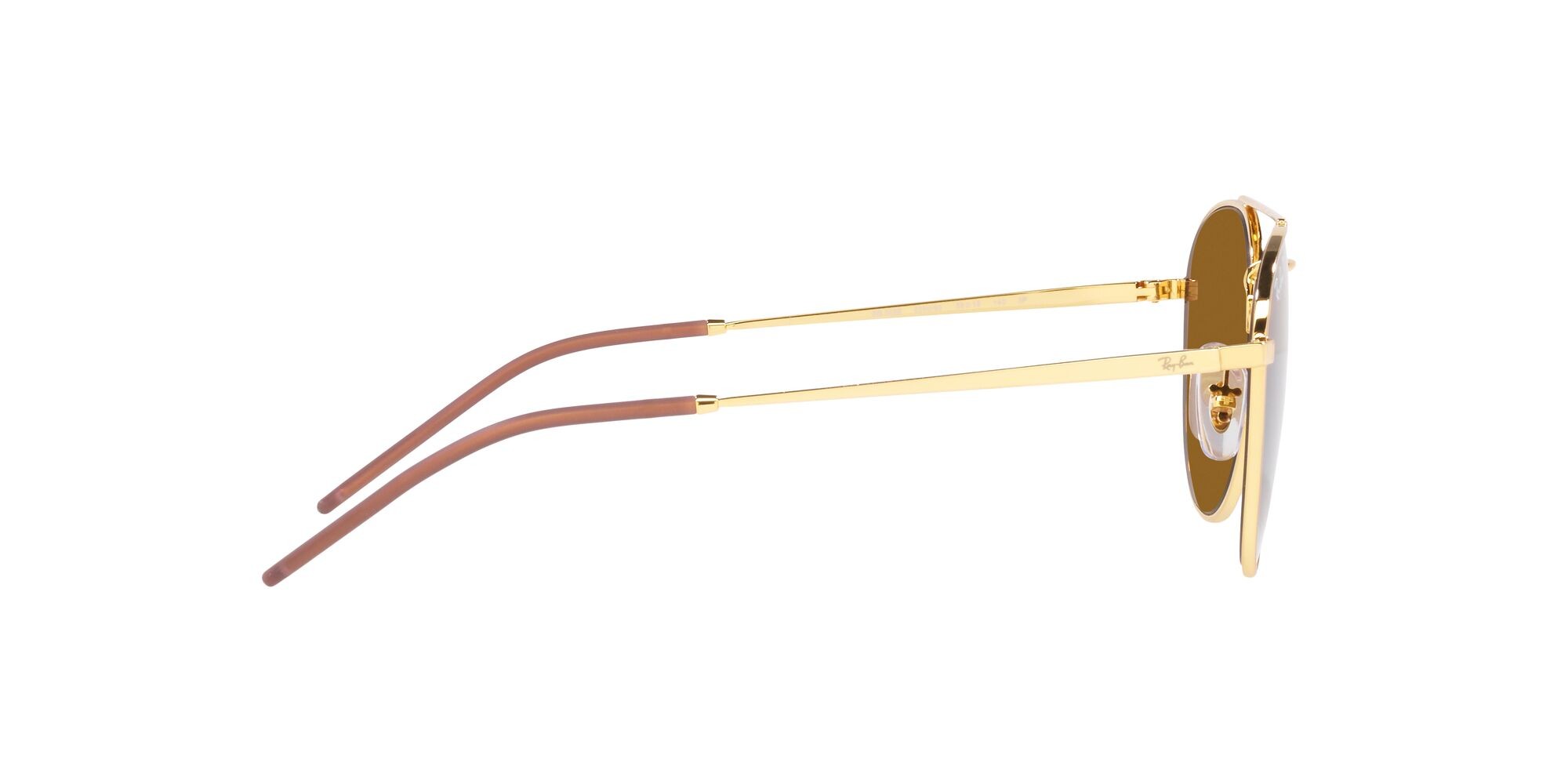 Sonnenbrillen Ray-Ban RB 3589 (925083) farbe oro form pantos gläser marrone scuro