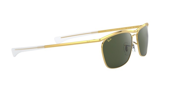 Sonnenbrillen Ray-Ban Olympian ii deluxe Legend Gold RB 3619 (919631) farbe legend gold form quadratisch gläser g-15 green