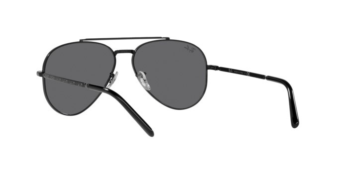 Sonnenbrillen Ray-Ban New Aviator RB 3625 (002/B1) farbe black form aviator gläser dark grey