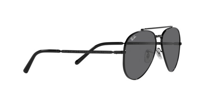Sonnenbrillen Ray-Ban New Aviator RB 3625 (002/B1) farbe black form aviator gläser dark grey
