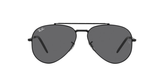 Sonnenbrillen Ray-Ban New Aviator RB 3625 (002/B1) farbe black form aviator gläser dark grey