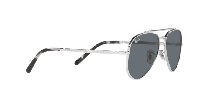 Sunglasses Ray-Ban New Aviator RB 3625 (003/R5) color silver shape aviator lenses blue