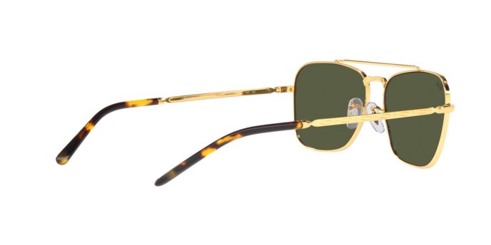 Occhiali da sole Ray-Ban New Caravan RB 3636 (919631) colore legend gold forma quadrato lenti green