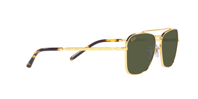 Occhiali da sole Ray-Ban New Caravan RB 3636 (919631) colore legend gold forma quadrato lenti green