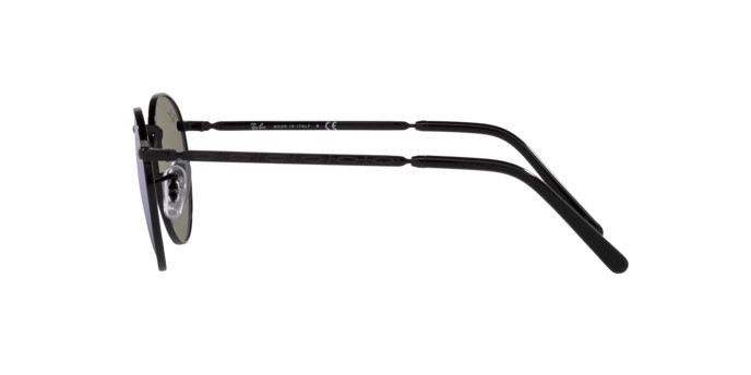 Sonnenbrillen Ray-Ban New Round RB 3637 (002/G1) farbe black form pantos gläser green mirror blue
