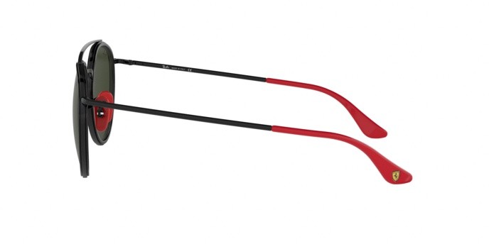 Sonnenbrillen Ray-Ban Scuderia Ferrari Collection RB 3647M (F02831) farbe black form pantos gläser green