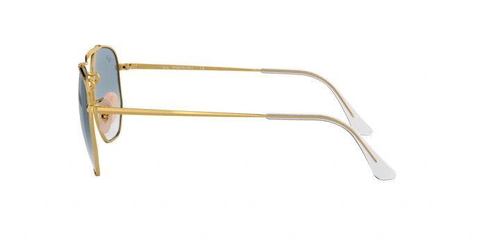 Sunglasses Ray-Ban Marshal RB 3648 (001/3F) color gold shape square lenses clear gradient blue