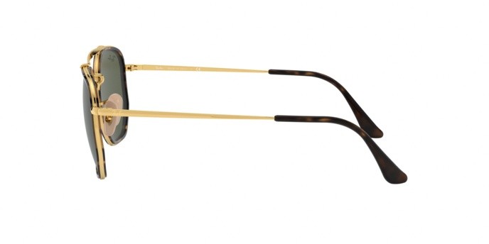 Sonnenbrillen Ray-Ban The Marshal II RB 3648M (001) farbe gold form unregelmäßig gläser green