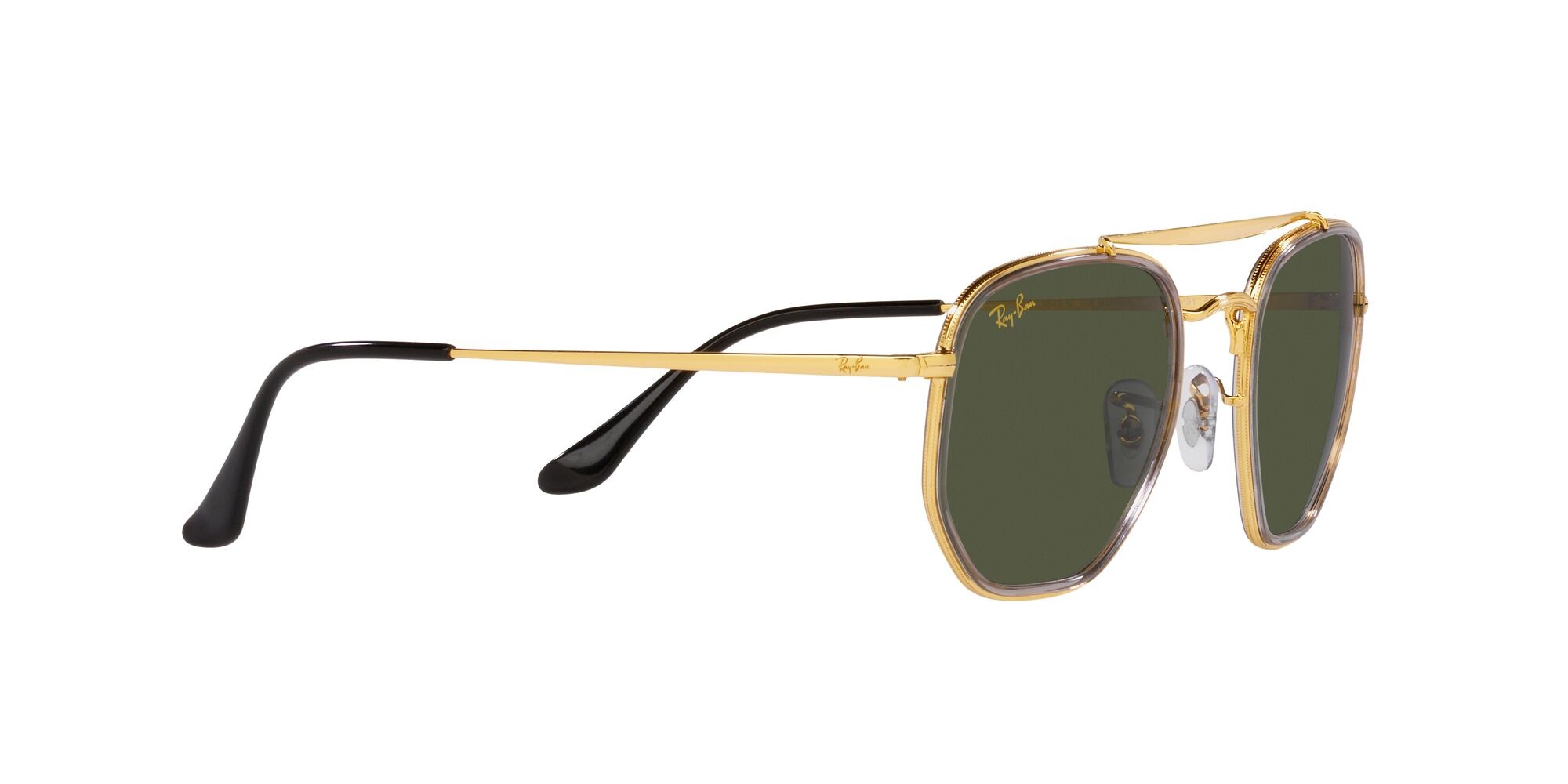 Sonnenbrillen Ray-Ban The Marshal Ii RB 3648M (923931) farbe legend gold form unregelmäßig gläser verde