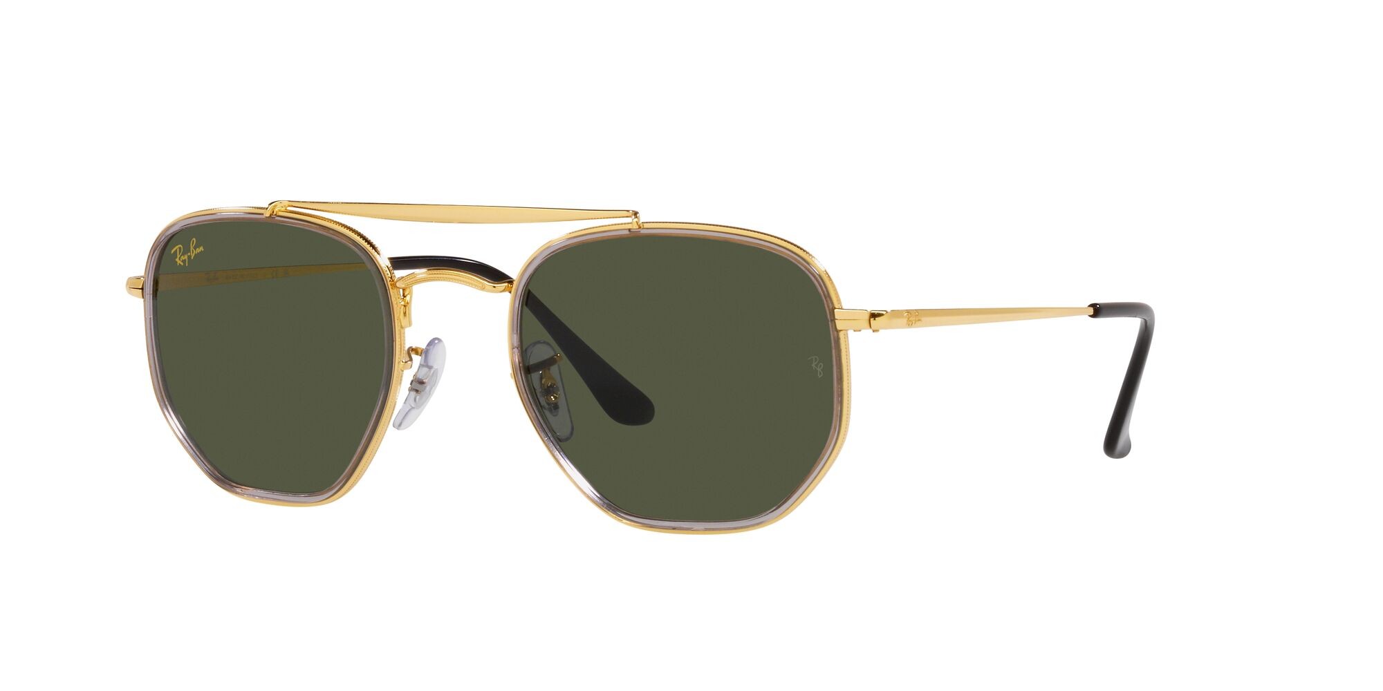Sonnenbrillen Ray-Ban The Marshal Ii RB 3648M (923931) farbe legend gold form unregelmäßig gläser verde