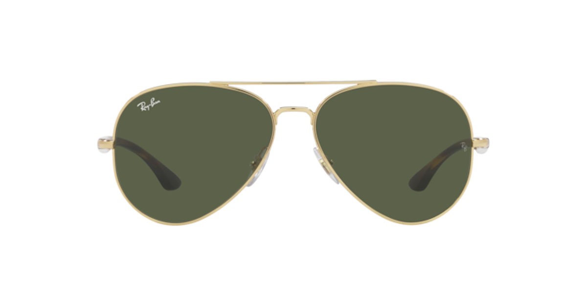 Sonnenbrillen Ray-Ban RB 3675 (001/31) farbe arista form aviator gläser green