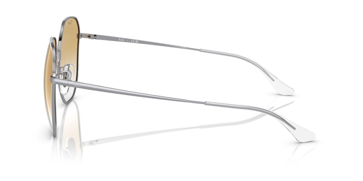 Sonnenbrillen Ray-Ban RB 3680D (003/2Q) farbe argento form unregelmäßig gläser giallo