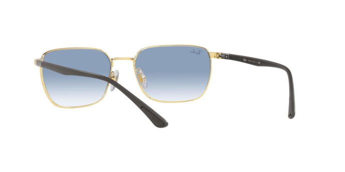 Sonnenbrillen Ray-Ban RB 3684 (001/3F) farbe arista form unregelmäßig gläser clear gradient blue
