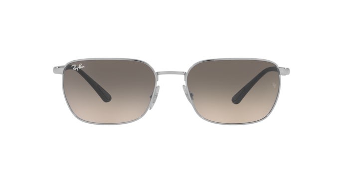 Sonnenbrillen Ray-Ban RB 3684 (003/32) farbe silver form unregelmäßig gläser clear gradient grey
