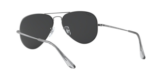 Sonnenbrillen Ray-Ban Aviator metal ii RB 3689 (004/48) farbe shiny gunmetal form aviator gläser polar black