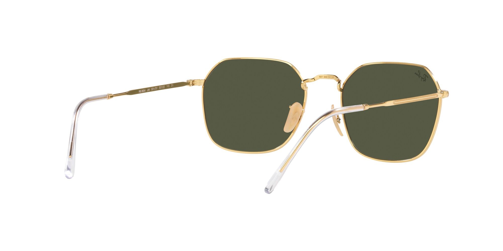 Sonnenbrillen Ray-Ban Jim RB 3694 (001/31) farbe oro form unregelmäßig gläser verde