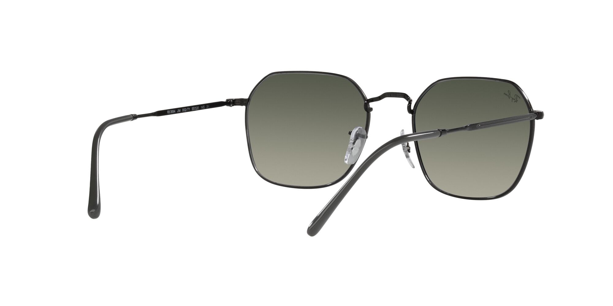 Sonnenbrillen Ray-Ban Jim RB 3694 (002/71) farbe nero form unregelmäßig gläser grigio