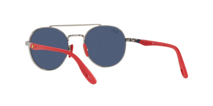 Sonnenbrillen Ray-Ban Scuderia Ferrari Collection RB 3696M (F00180) farbe gunmetal form pantos gläser dark blue