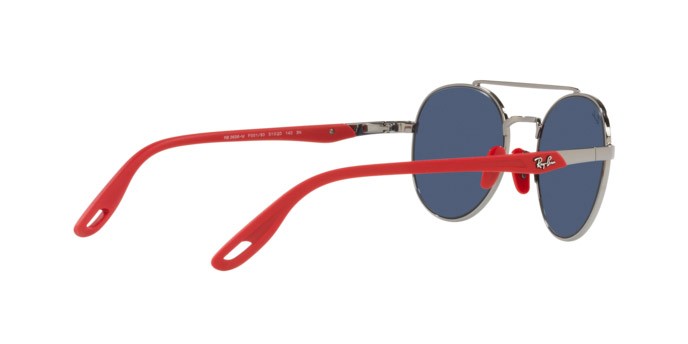 Sonnenbrillen Ray-Ban Scuderia Ferrari Collection RB 3696M (F00180) farbe gunmetal form pantos gläser dark blue