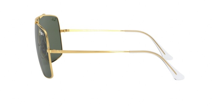 Sonnenbrillen Ray-Ban Wings ii RB 3697 (905071) farbe gold form quadratisch gläser dark green