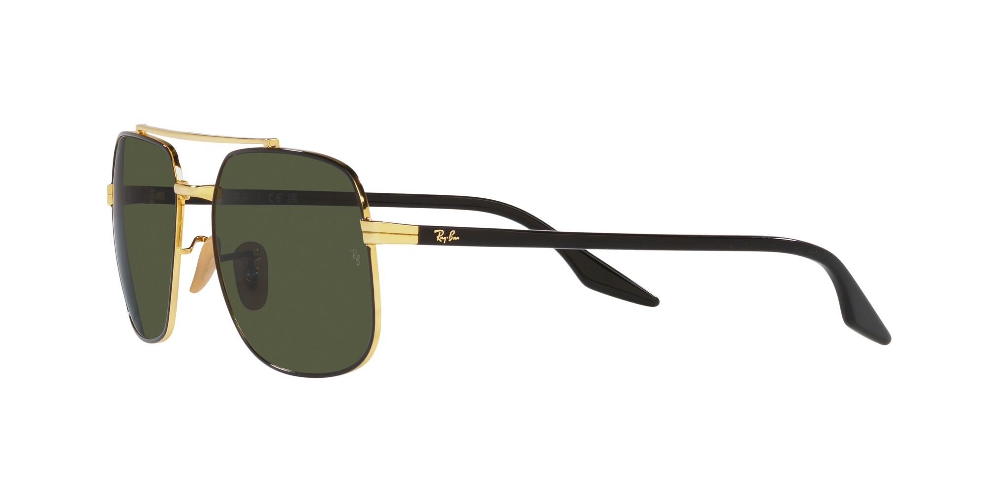Sonnenbrillen Ray-Ban RB 3699 (900031) farbe nero su arista form quadratisch gläser verde