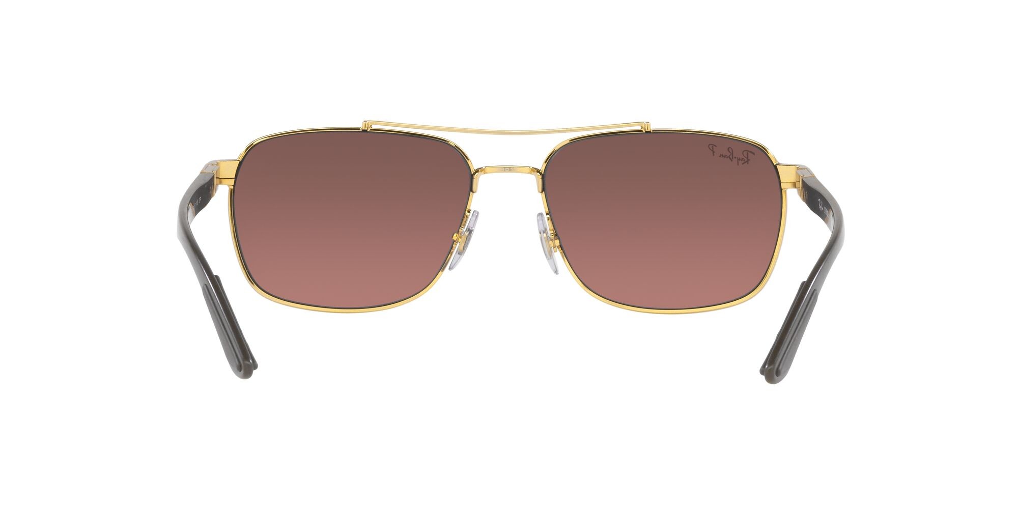 Sonnenbrillen Ray-Ban RB 3701 (001/6B) farbe oro form rechteckig gläser purple mirror gold