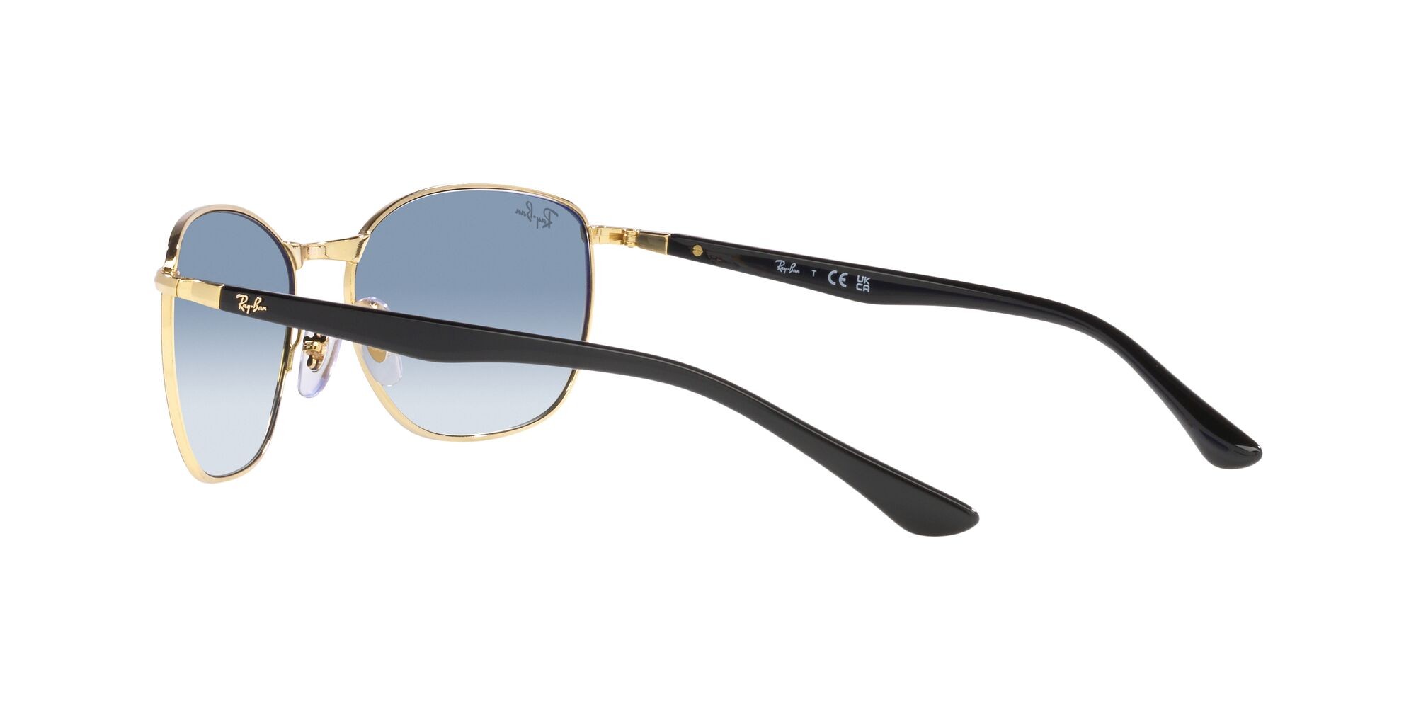 Sonnenbrillen Ray-Ban RB 3702 (90003F) farbe nero su arista form quadratisch gläser blu sfumato