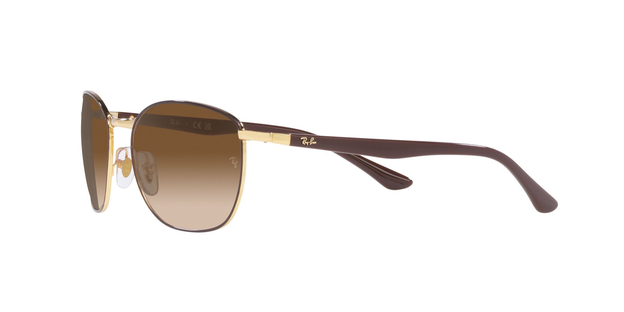 Sonnenbrillen Ray-Ban RB 3702 (900951) farbe marrone su arista form quadratisch gläser marrone sfumato