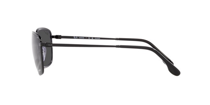 Sonnenbrillen Ray-Ban RB 3705 (002/K8) farbe nero form quadratisch gläser grigio