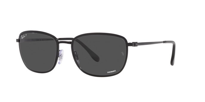 Sonnenbrillen Ray-Ban RB 3705 (002/K8) farbe nero form quadratisch gläser grigio