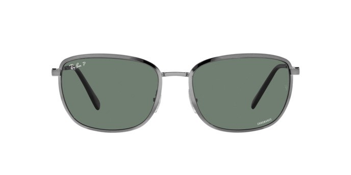 Sonnenbrillen Ray-Ban RB 3705 (004/O9) farbe gunmetal form quadratisch gläser grigio