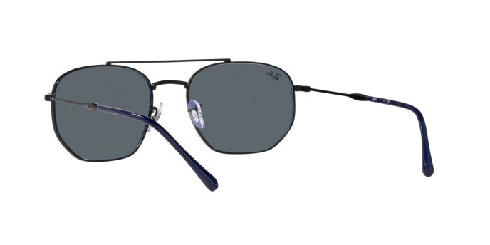 Sonnenbrillen Ray-Ban RB 3707 (9257R5) farbe nero form unregelmäßig gläser blu