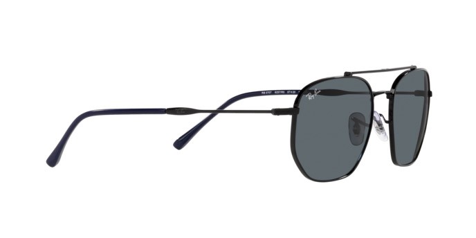 Sonnenbrillen Ray-Ban RB 3707 (9257R5) farbe nero form unregelmäßig gläser blu