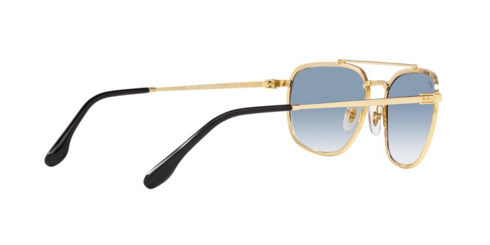 Sonnenbrillen Ray-Ban RB 3708 (90003F) farbe nero su oro form quadratisch gläser blu