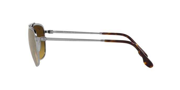 Sonnenbrillen Ray-Ban RB 3708 (916785) farbe gunmetal form quadratisch gläser marrone