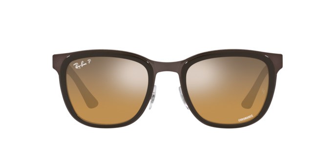 Sonnenbrillen Ray-Ban Clyde RB 3709 (9259A2) farbe marrone su rame form quadratisch gläser marrone/grigio
