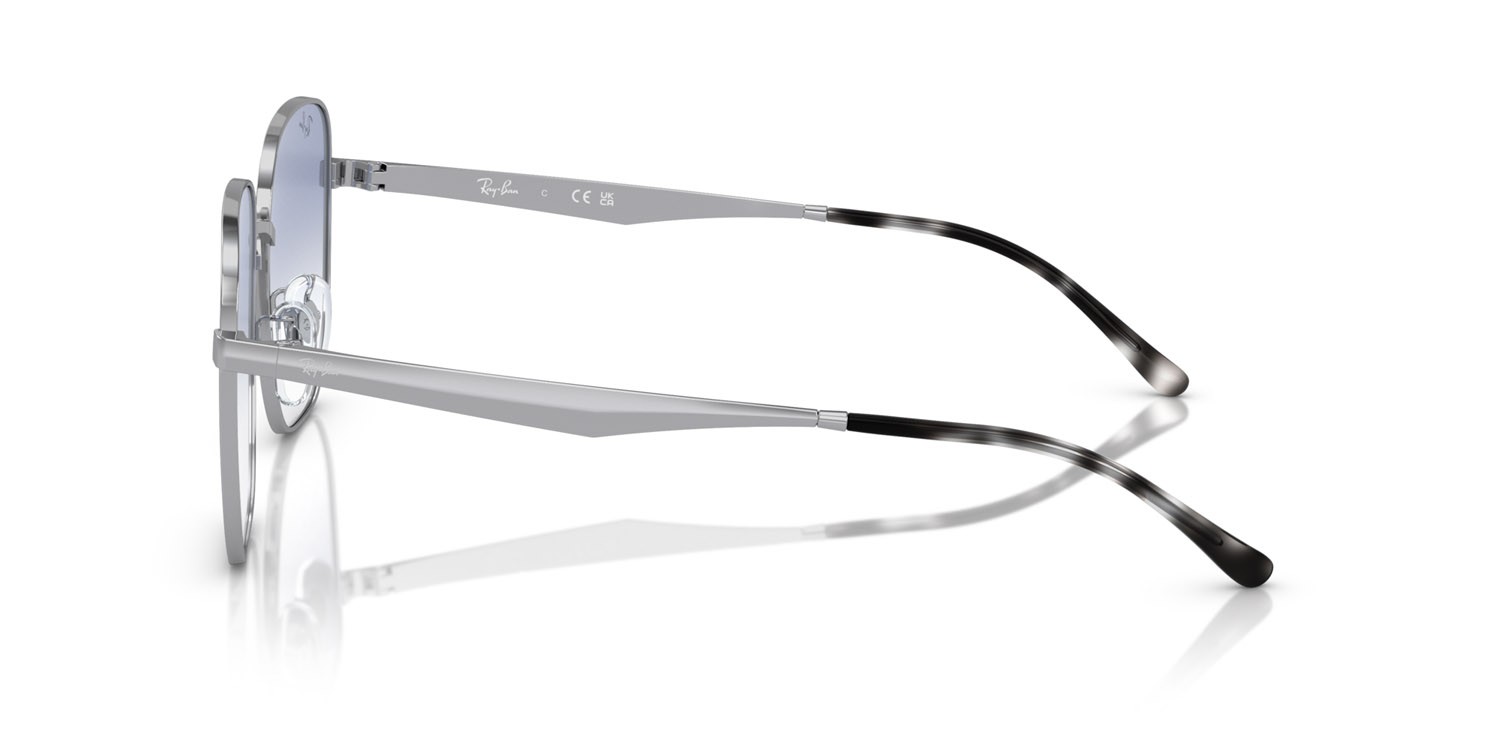 Sonnenbrillen Ray-Ban RB 3713D (003/19) farbe argento form unregelmäßig gläser blu