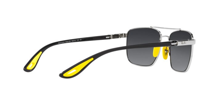 Sonnenbrillen Ray-Ban Scuderia Ferrari RB 3715M (F0646G) farbe argento form quadratisch gläser argento