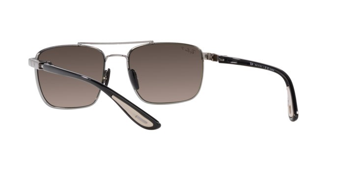 Sonnenbrillen Ray-Ban Scuderia Ferrari RB 3715M (F0845J) farbe gunmetal form quadratisch gläser grigio