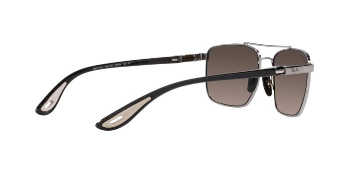 Sonnenbrillen Ray-Ban Scuderia Ferrari RB 3715M (F0845J) farbe gunmetal form quadratisch gläser grigio
