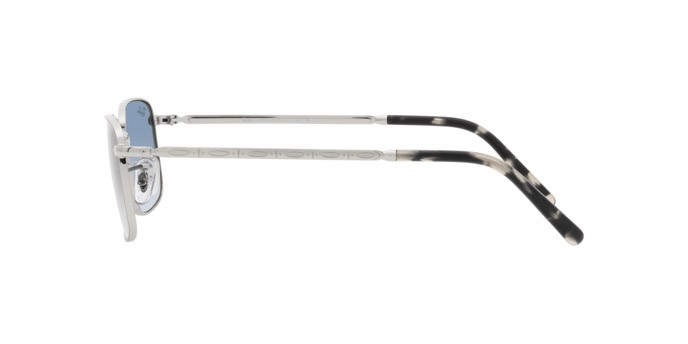 Occhiali da sole Ray-Ban RB 3717 (003/3F) colore argento forma rettangolare lenti blu