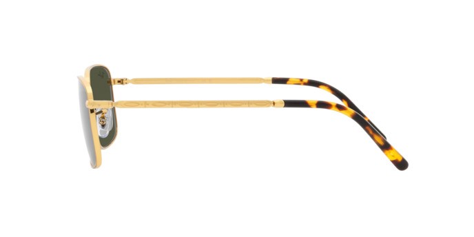 Occhiali da sole Ray-Ban RB 3717 (919631) colore oro forma rettangolare lenti verde