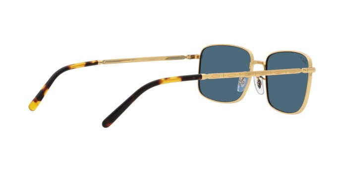 Sunglasses Ray-Ban RB 3717 (9196S2) color oro shape rectangle lenses blu