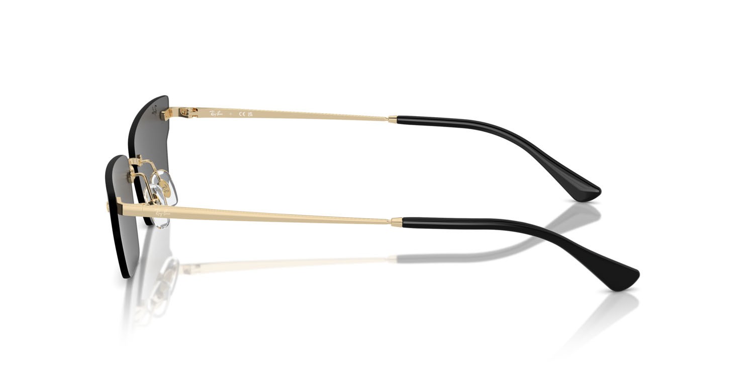 Sonnenbrillen Ray-Ban Anh RB 3731 (921387) farbe oro chiaro form unregelmäßig gläser grigio scuro
