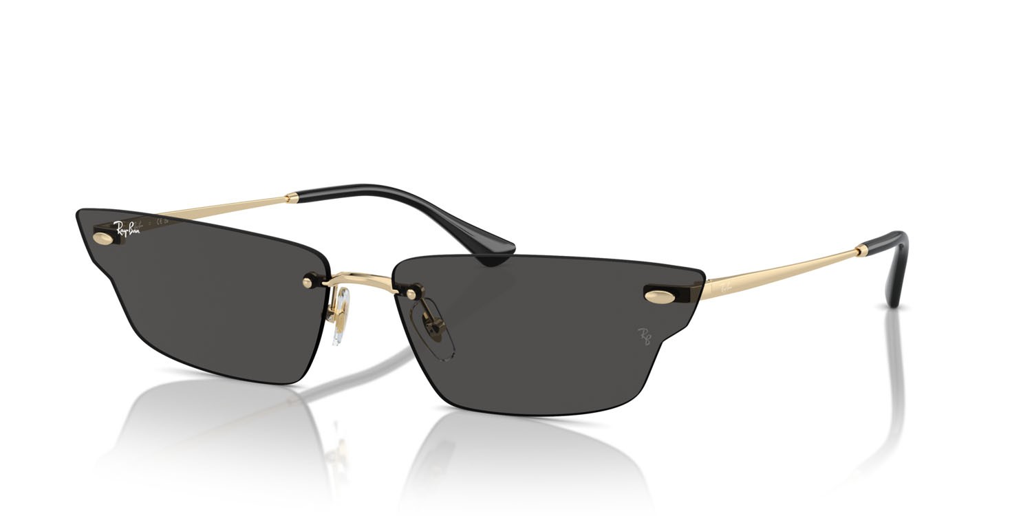 Sonnenbrillen Ray-Ban Anh RB 3731 (921387) farbe oro chiaro form unregelmäßig gläser grigio scuro