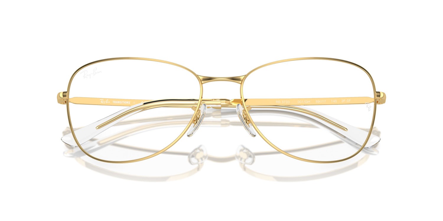 Sonnenbrillen Ray-Ban RB 3733 (001/GH) farbe oro form aviator gläser trasparente/grigio