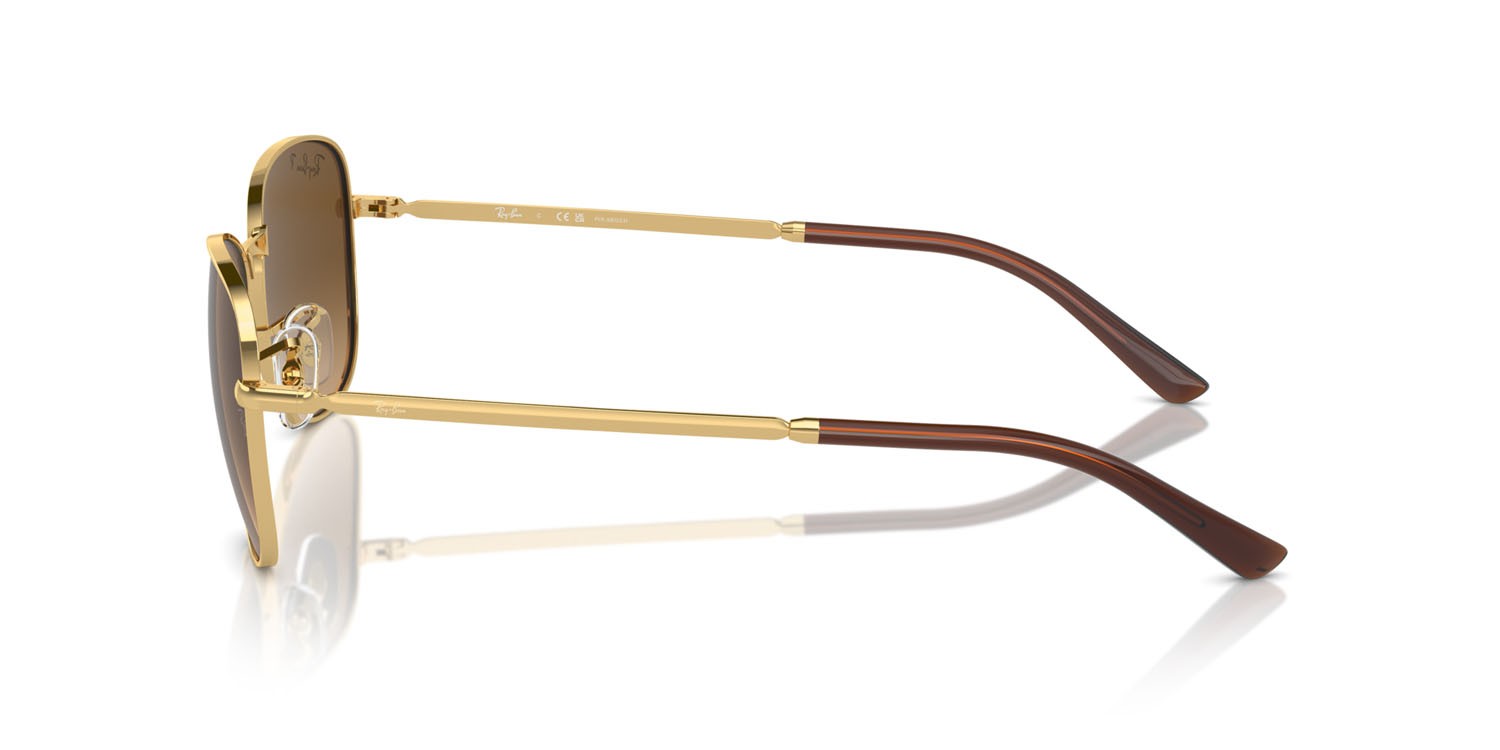 Sonnenbrillen Ray-Ban RB 3733 (001/M2) farbe oro form aviator gläser marrone